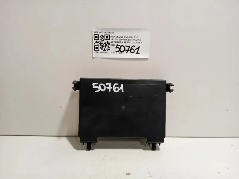 Centralina Apertura Tetto A1718203326 Mercedes Classe SLK R171 2004