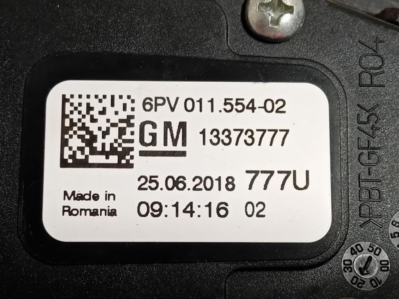Pedale Acceleratore 13373777 Opel Astra K 2016