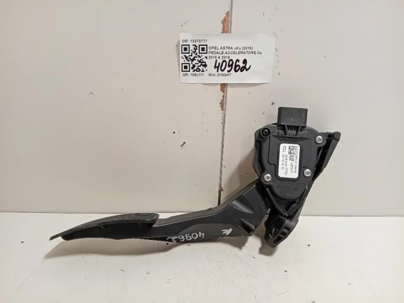 Pedale Acceleratore 13373777 Opel Astra K 2016