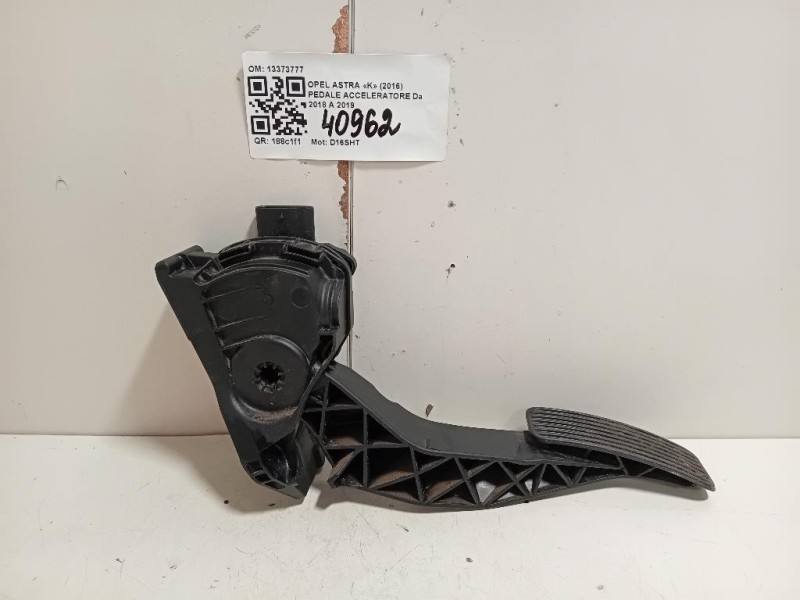 Pedale Acceleratore 13373777 Opel Astra K 2016