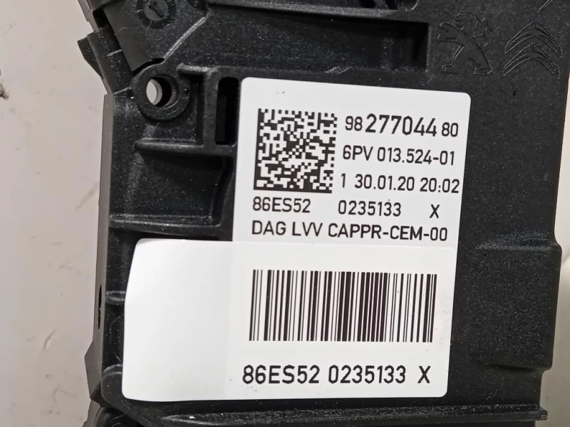 Pedale Acceleratore 9827704480 Opel Corsa F 2019