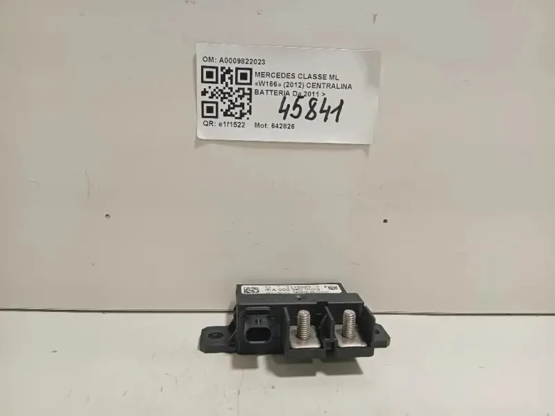 Centralina Batteria A0009822023 RELE BATTERIA Mercedes Classe ML W166 2012