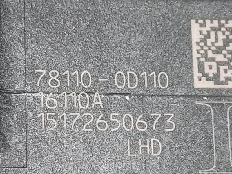 Pedale Acceleratore 78110-0D110 Toyota Yaris IV 2017