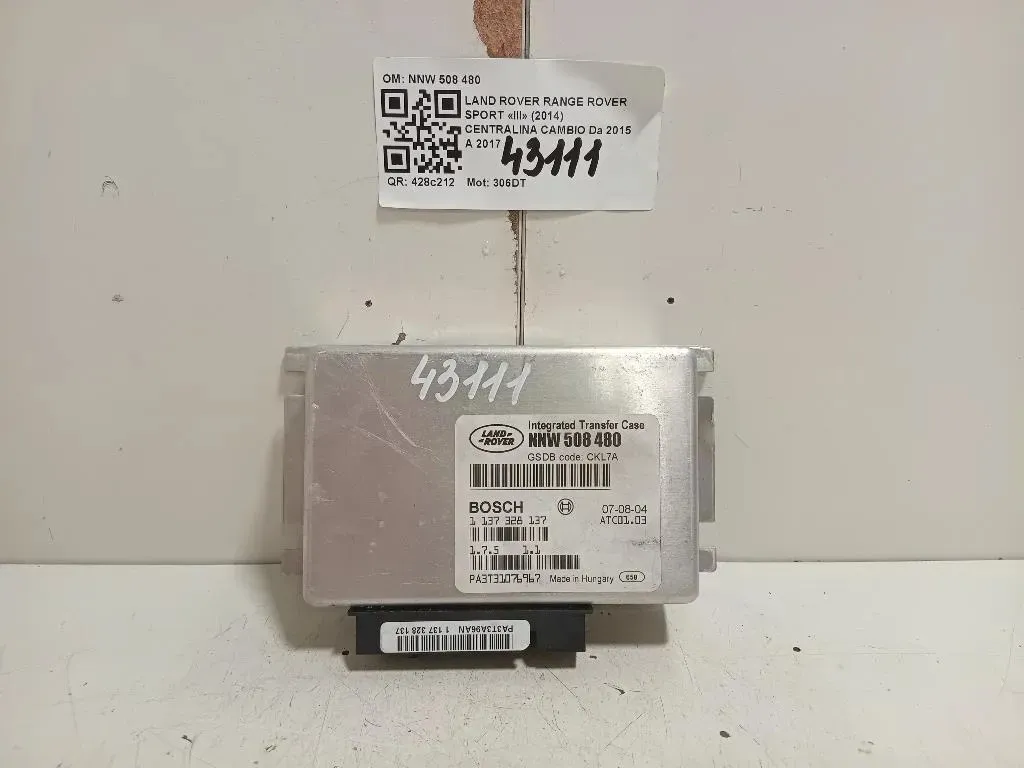 Centralina Cambio NNW 508 480 Land Rover Range Rover Sport III 2014