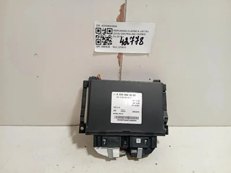 Centralina Cambio A0009003606 Mercedes Classe A W176 2015