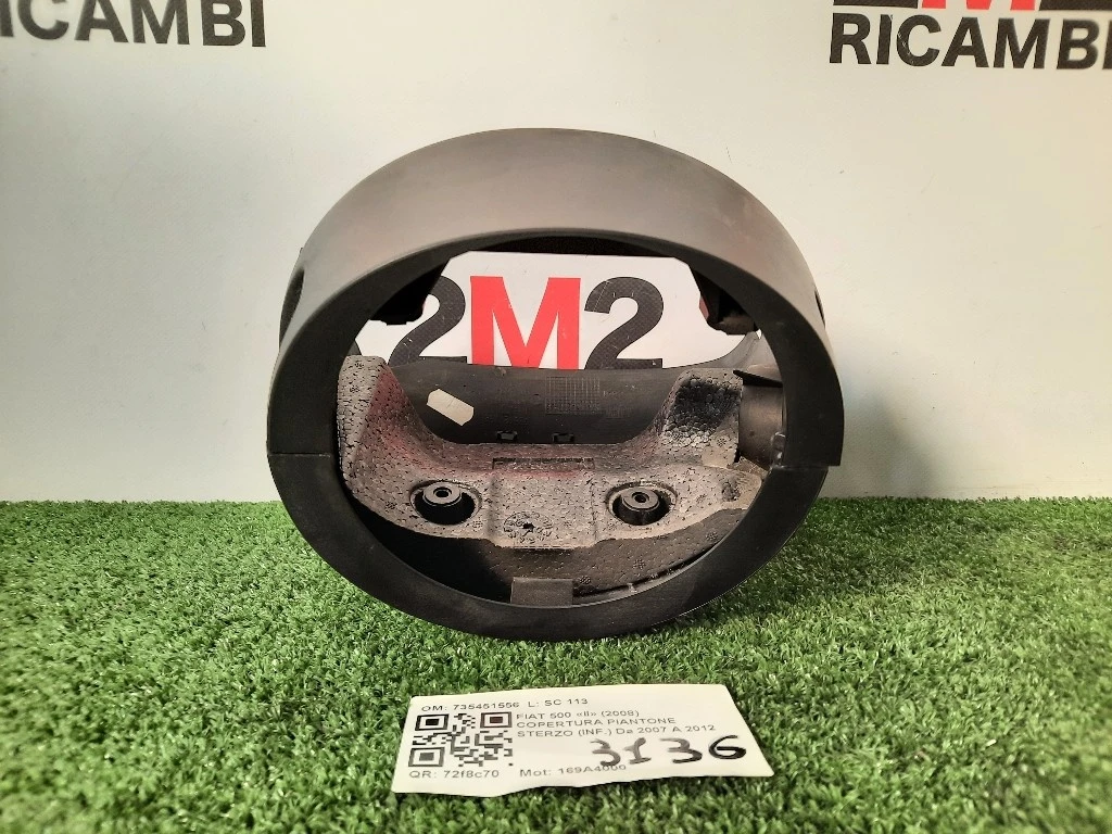 Copertura Piantone Sterzo INF 735451556 Fiat 500 II 2008