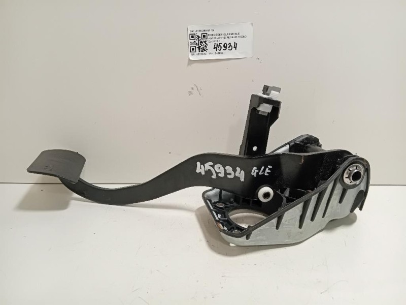 Pedale Freno A166 290 01 19 Mercedes Classe GLE W166 2015
