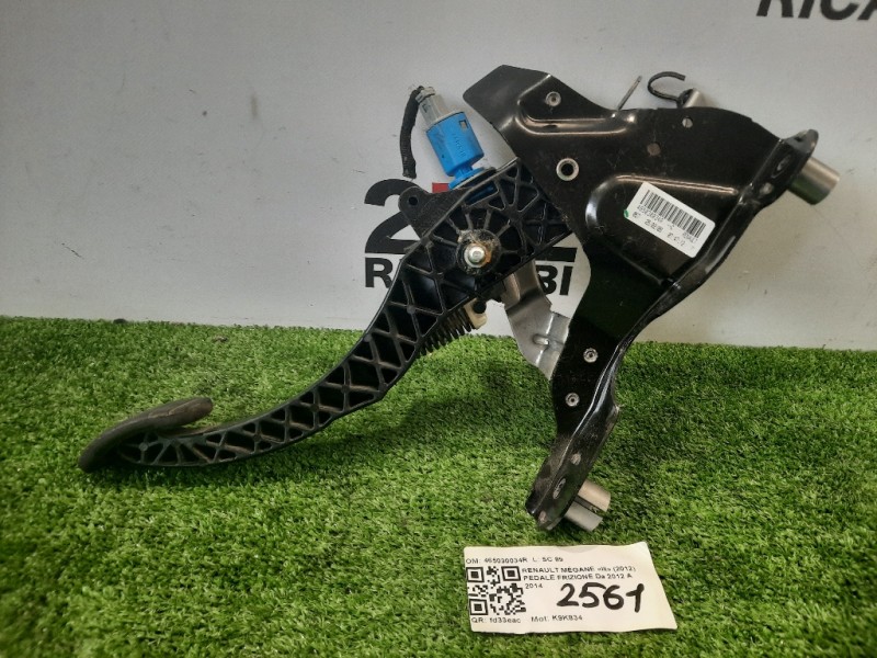 Pedale Frizione 465030034R Renault Mégane III 2012