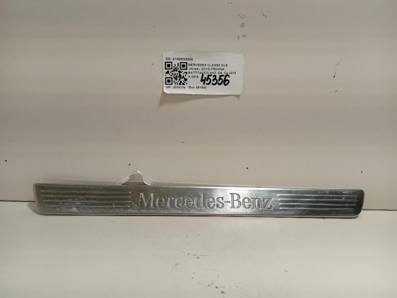 Pedana Battitacco ANT DX A1666808500 Mercedes Classe GLE W166 2015