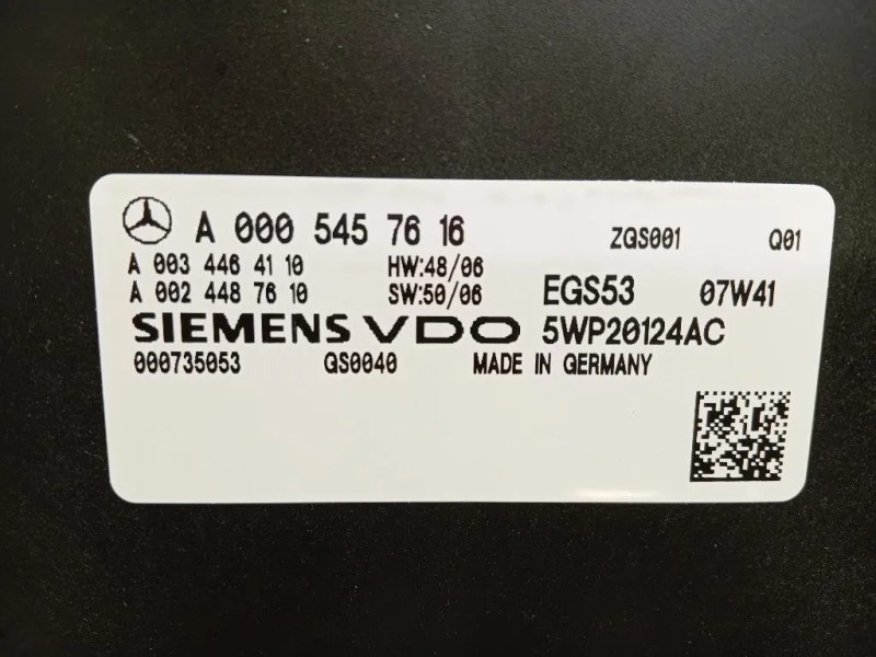 Centralina Cambio Autrevisionata 5WP20124AC Mercedes Classe C W204 2007