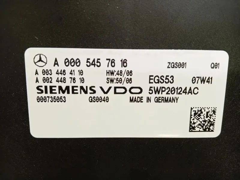 Centralina Cambio Autrevisionata 5WP20124AC Mercedes Classe C W204 2007