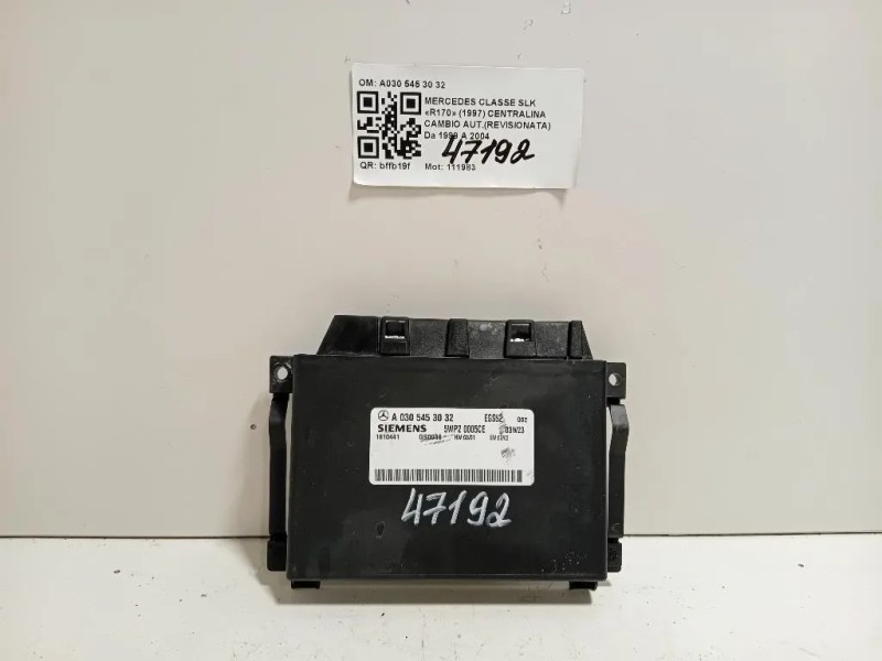 Centralina Cambio Autrevisionata A030 545 30 32 Mercedes Classe SLK R170 1997