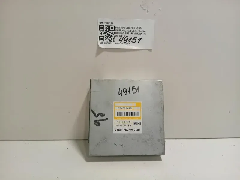 Centralina Cambio Autrevisionata 7625222 Mini MINI Cooper R57 Cabrio 2007