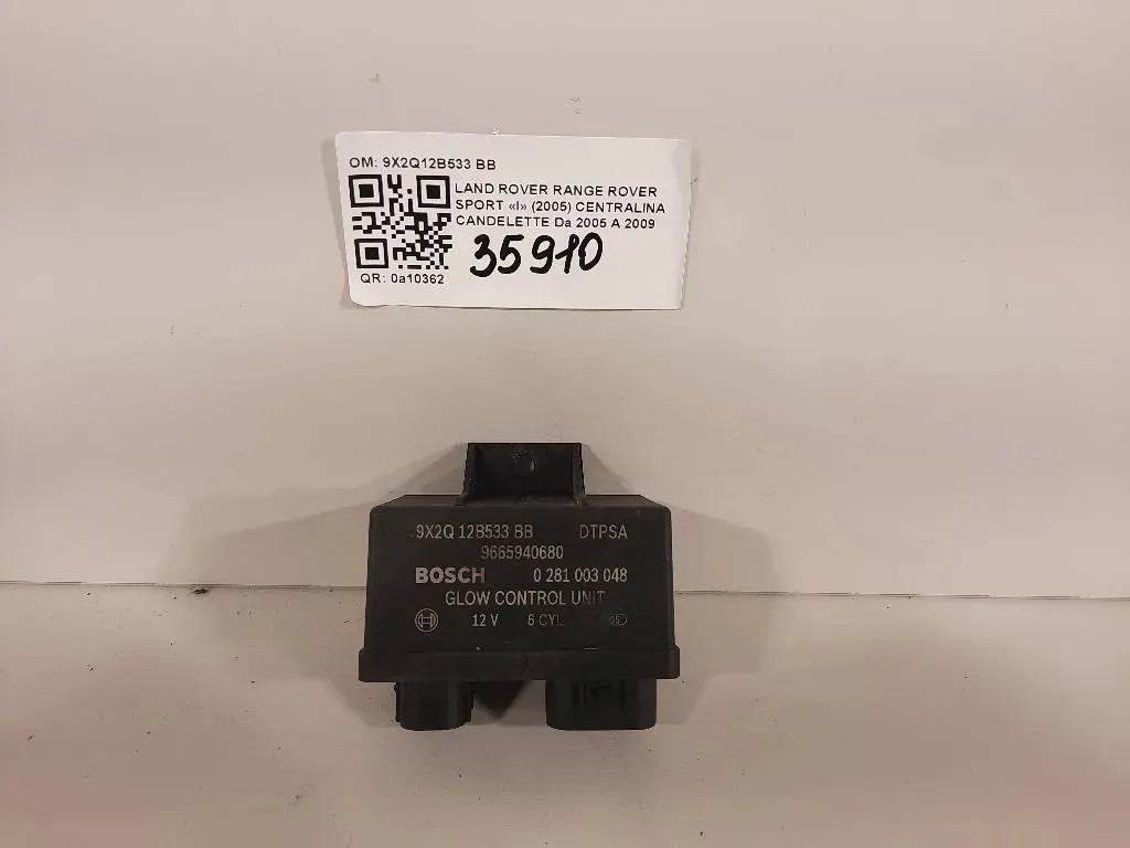 Centralina Candelette 9X2Q12B533 BB Land Rover Range Rover Sport I 2005