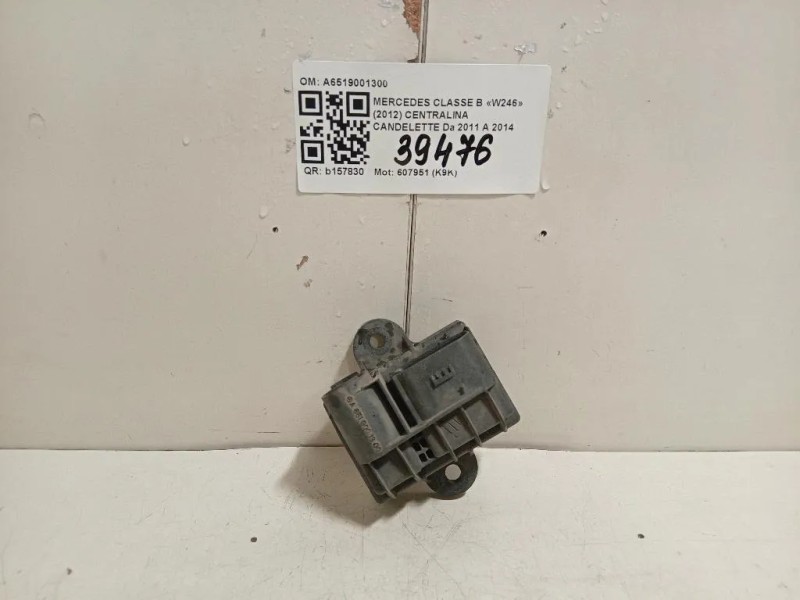 Centralina Candelette A6519001300 Mercedes Classe B W246 2012