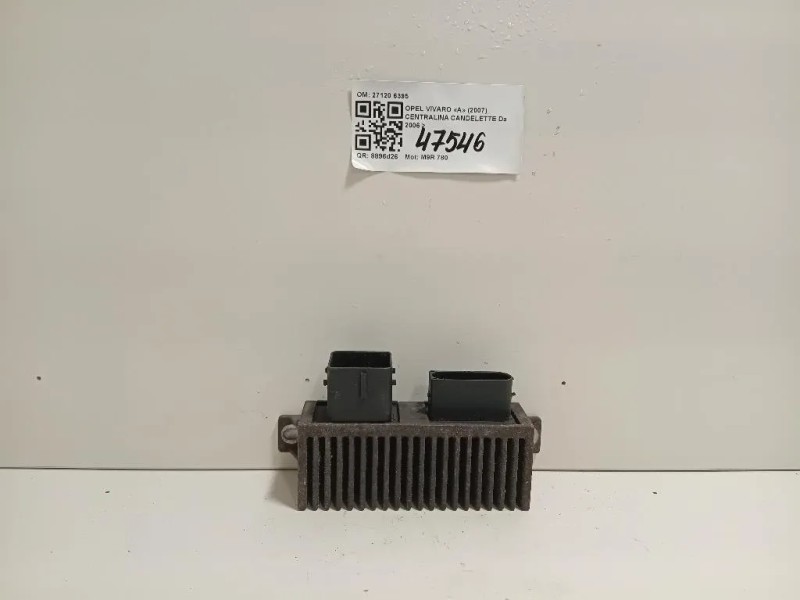 Centralina Candelette 27120 6395 Opel Vivaro A 2007