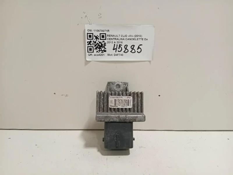 Centralina Candelette 110678071R Renault CLIO IV 2013