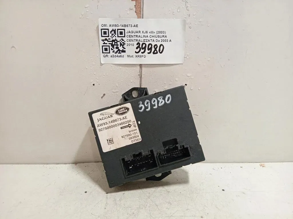 Centralina Chiusura Centralizzata AW93-14B673-AE Jaguar XJ6 III 2003