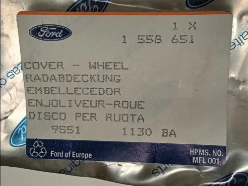 Copricerchio Ruota ANT DX 1558651 Ford Transit III 1995