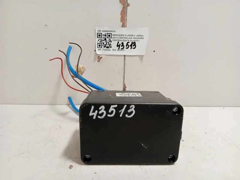 Centralina Chiusura Centralizzata A5998200010 Mercedes Classe C W204 2011