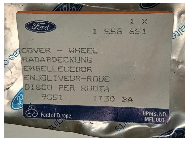 Copricerchio Ruota ANT DX 1558651 Ford Transit III 1995