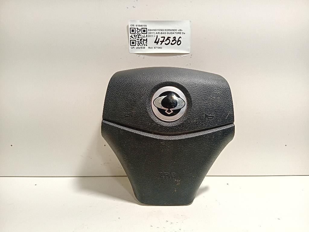 Air-bag Guidatore 61646180 Ssangyong Korando III 2011