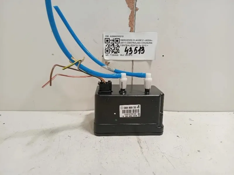Centralina Chiusura Centralizzata A5998200010 Mercedes Classe C W204 2011