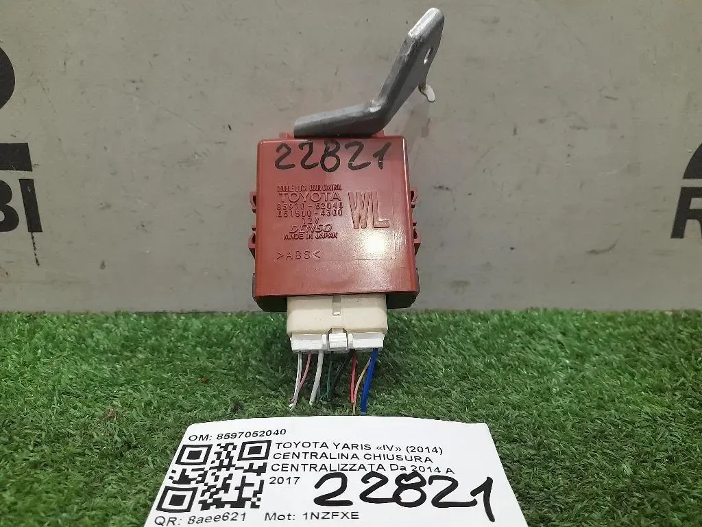 Centralina Chiusura Centralizzata 8597052040 Toyota Yaris IV 2014