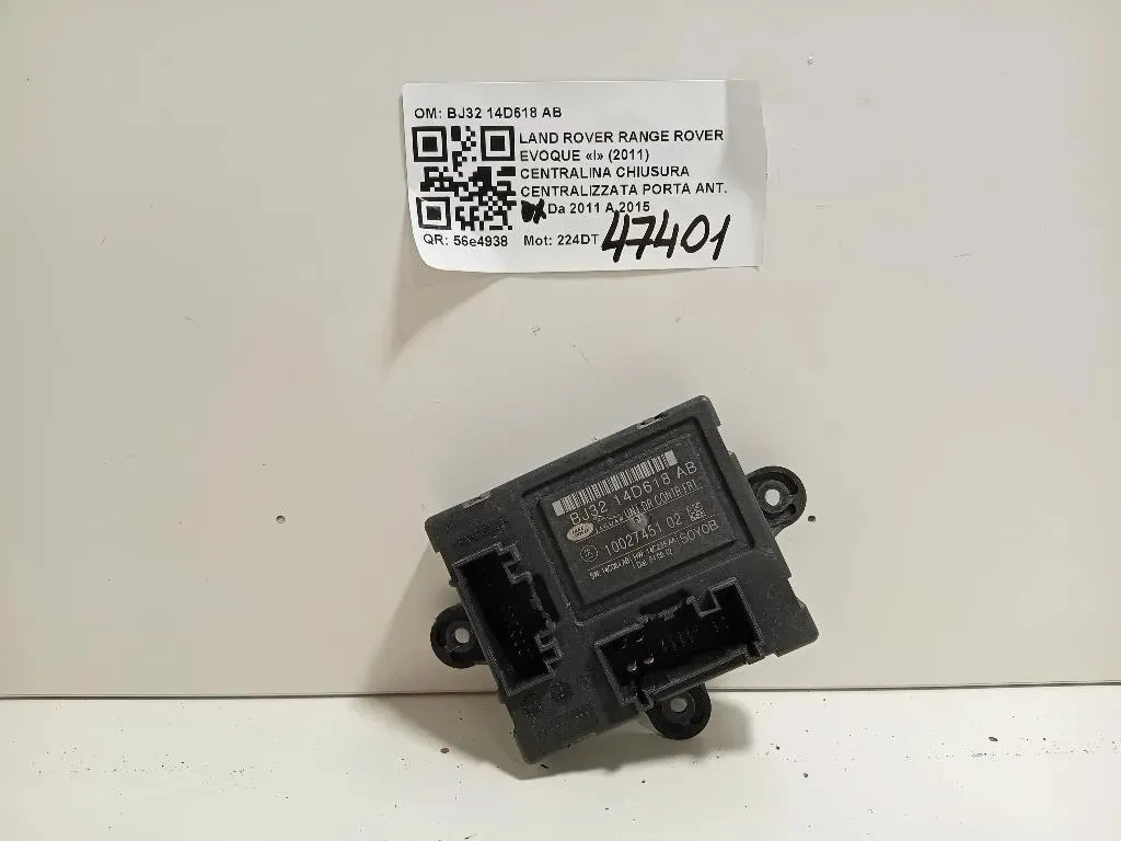 Centralina Chiusura Centralizzata Porta ANT DX BJ32 14D618 AB Land Rover Range Rover Evoque I 2011