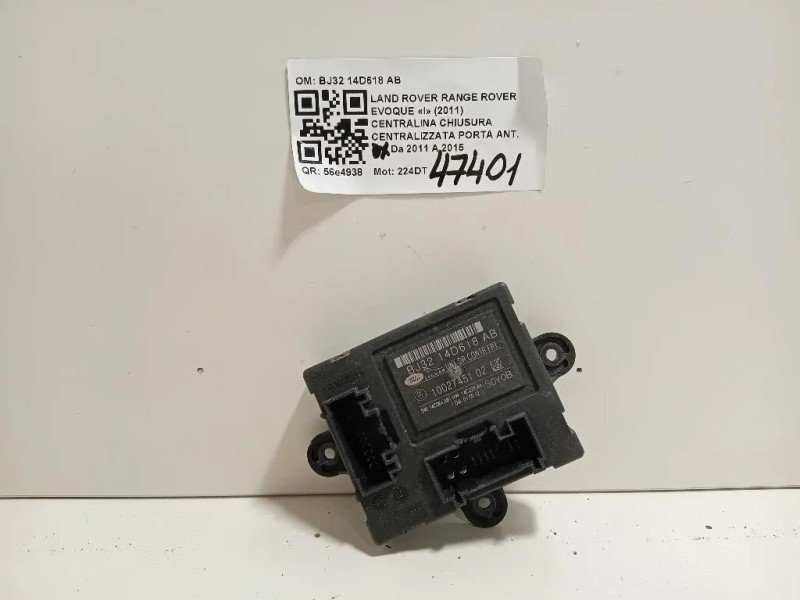 Centralina Chiusura Centralizzata Porta ANT DX BJ32 14D618 AB Land Rover Range Rover Evoque I 2011
