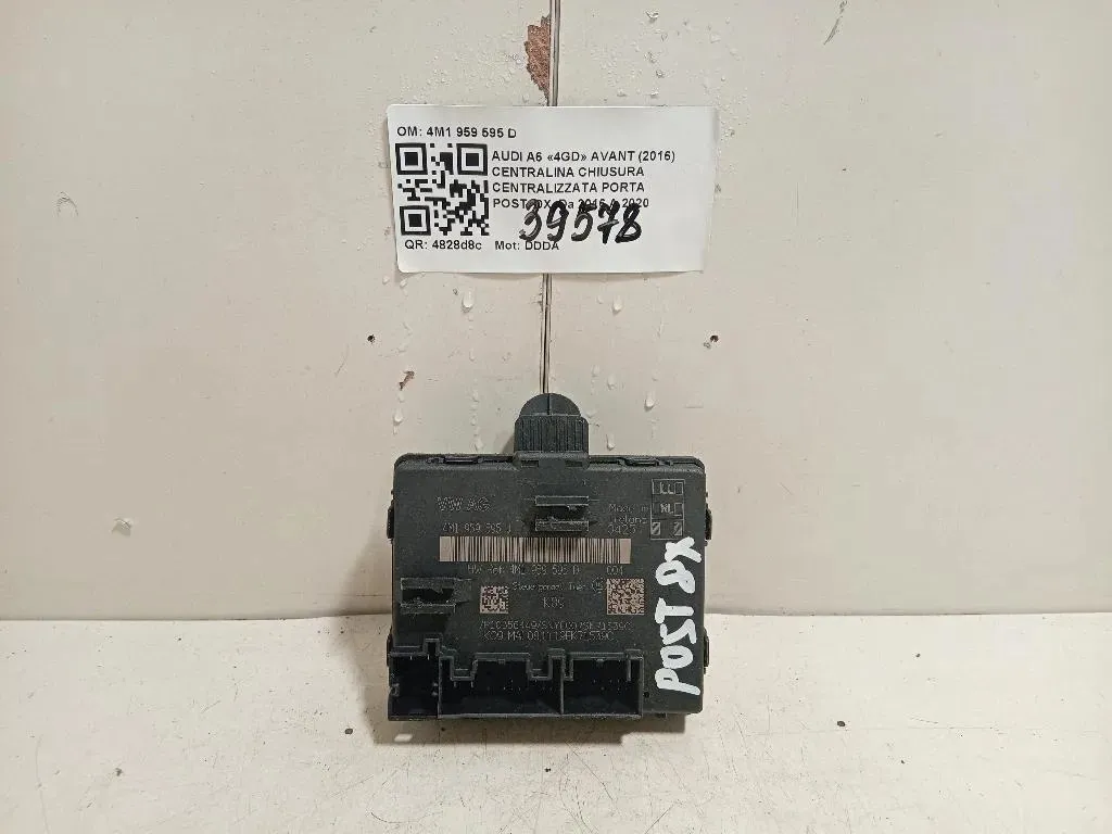 Centralina Chiusura Centralizzata Porta POST DX 4M1 959 595 D Audi A6 4GD Avant 2016