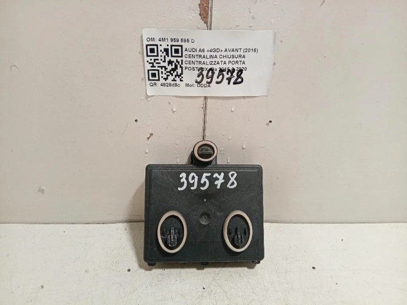 Centralina Chiusura Centralizzata Porta POST DX 4M1 959 595 D Audi A6 4GD Avant 2016