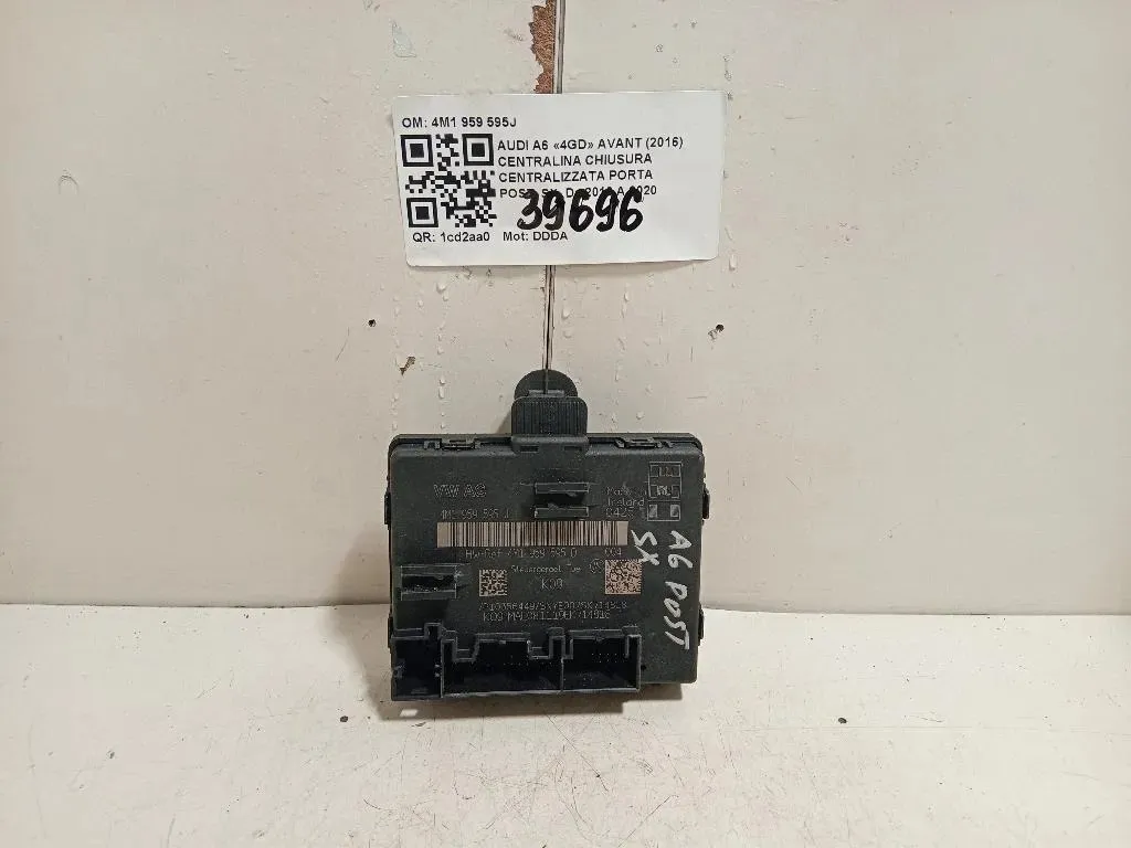 Centralina Chiusura Centralizzata Porta POST SX 4M1 959 595J Audi A6 4GD Avant 2016