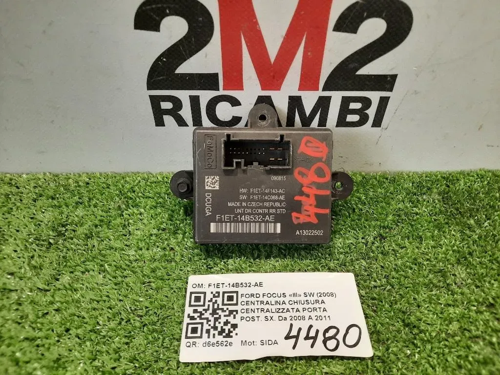 Centralina Chiusura Centralizzata Porta POST SX F1ET-14B532-AE Ford Focus III SW 2008
