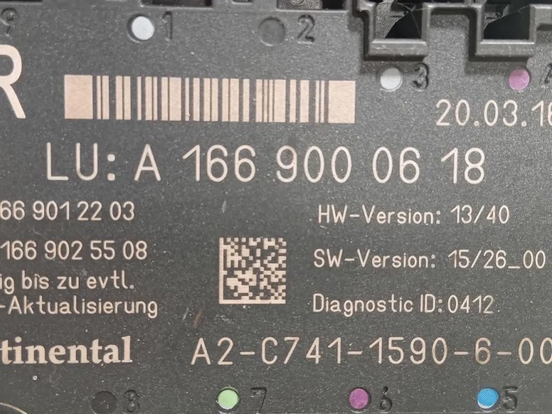 Centralina Chiusura Porta Scorrevole DX A1669000618 PORTA ANTDX Mercedes Classe GLE W166 2015