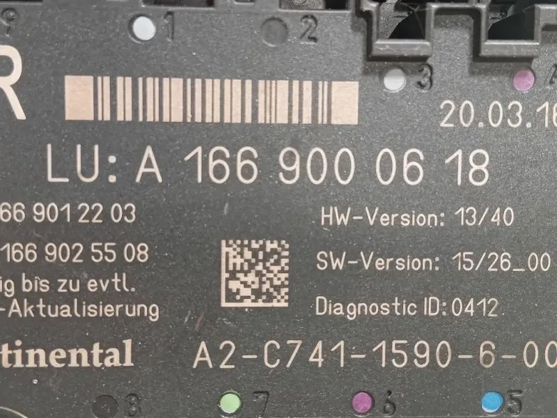 Centralina Chiusura Porta Scorrevole DX A1669000618 PORTA ANTDX Mercedes Classe GLE W166 2015