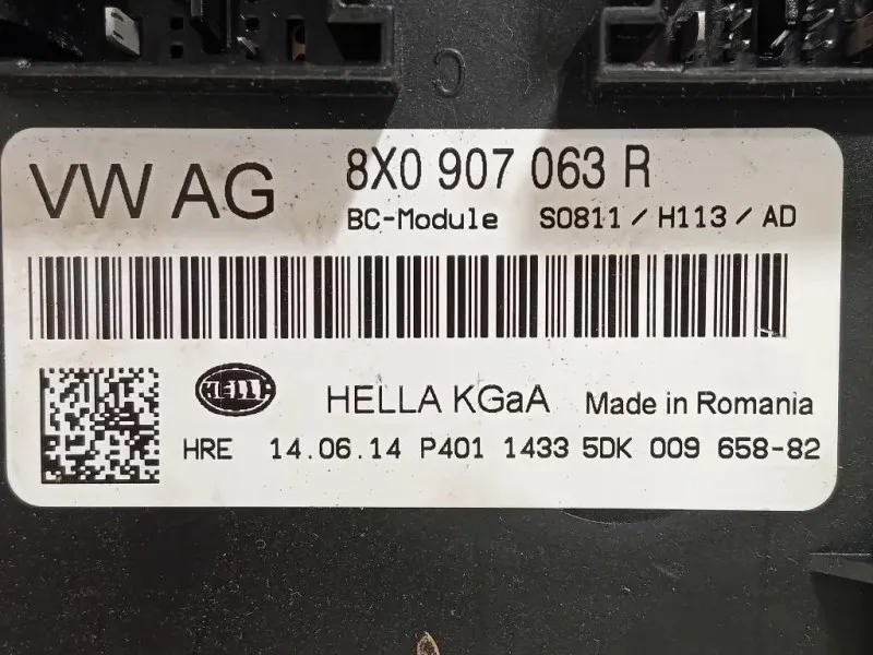Centralina Comfort 8X0 907 063 B Audi A1 8X1 2010
