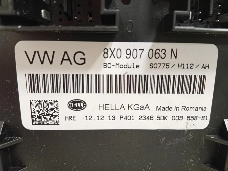 Centralina Comfort 8X0 907 063G Audi A1 8XA Sportback 2012