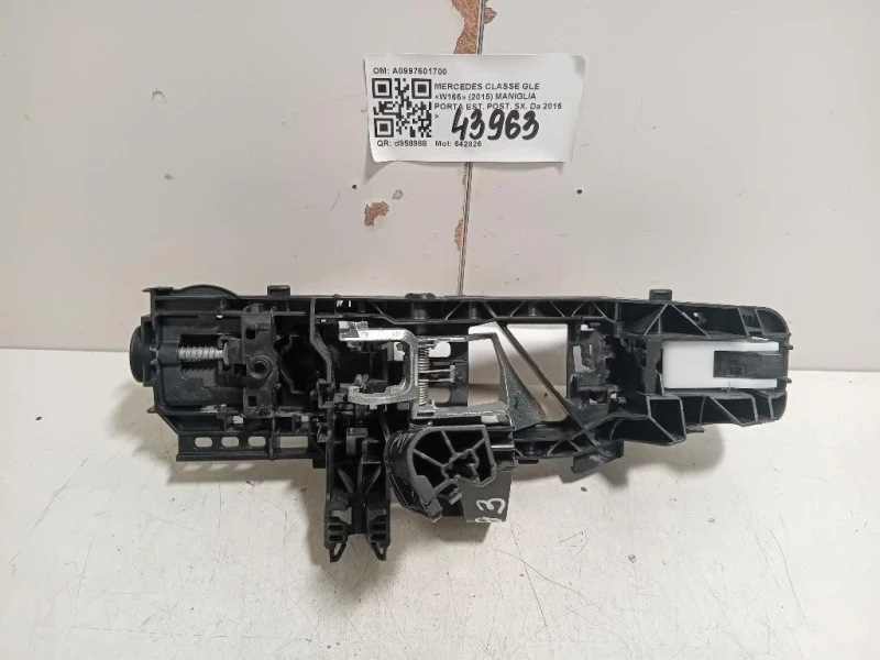 Maniglia Porta EST POST SX A0997601700 Mercedes Classe GLE W166 2015