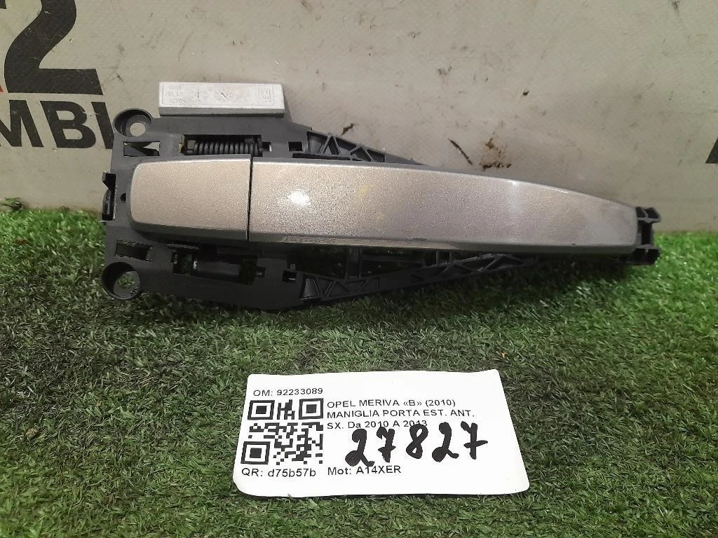 Maniglia Porta EST POST SX 92233089 Opel Meriva B 2010