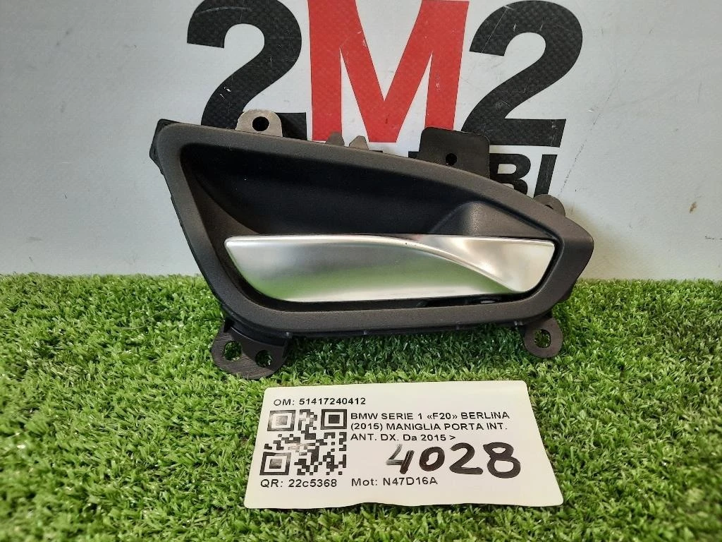 Maniglia Porta INT ANT DX 51417240412 Bmw Serie 1 F20 Berlina 2015