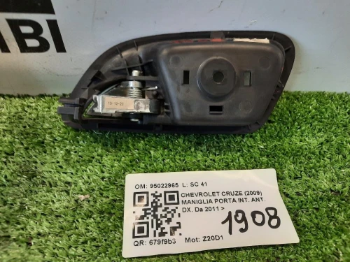 Maniglia Porta INT ANT DX 95022965 Chevrolet Cruze 2009