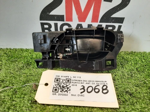 Maniglia Porta INT ANT DX 1904002 Citroen DS3 2010