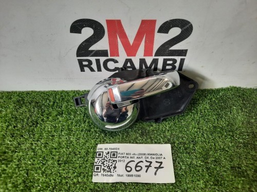 Maniglia Porta INT ANT DX 607048DX Fiat 500 II 2008