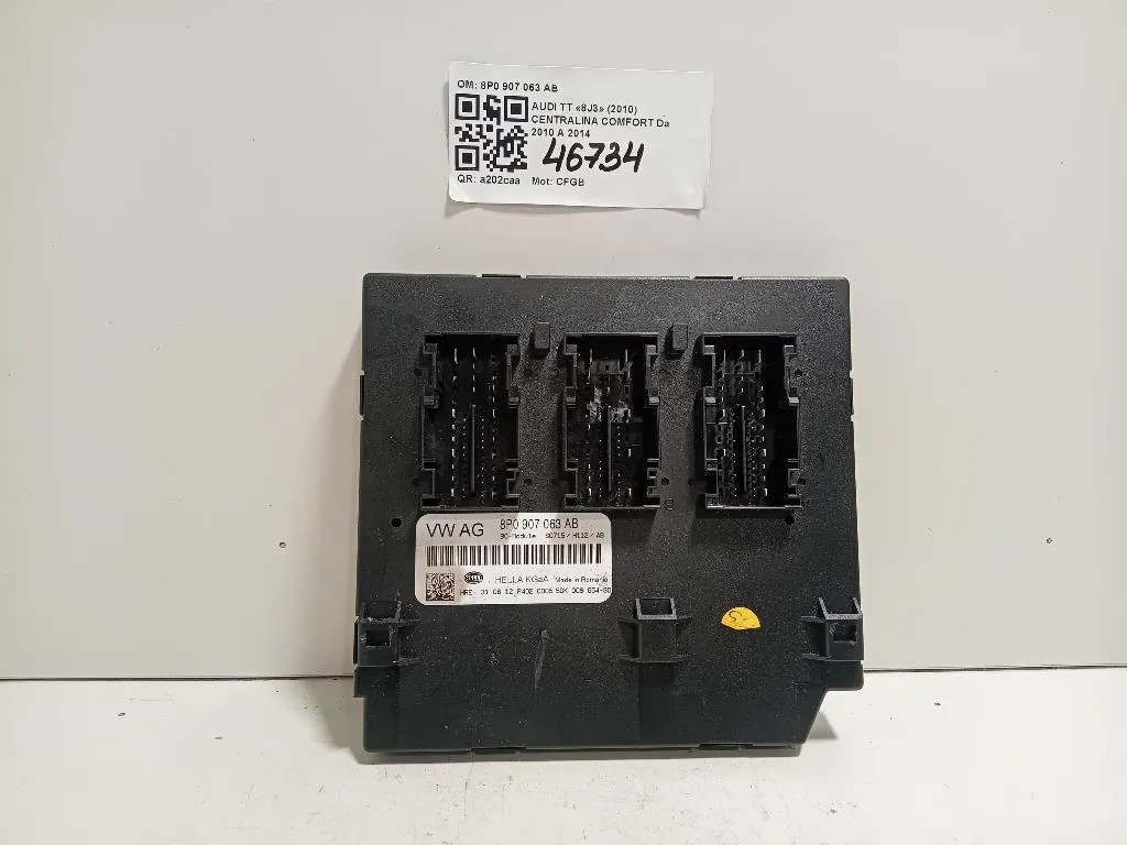 Centralina Comfort 8P0 907 063 AB Audi TT 8J3 2010