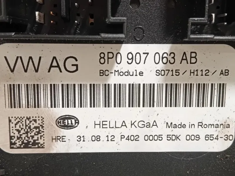 Centralina Comfort 8P0 907 063 AB Audi TT 8J3 2010