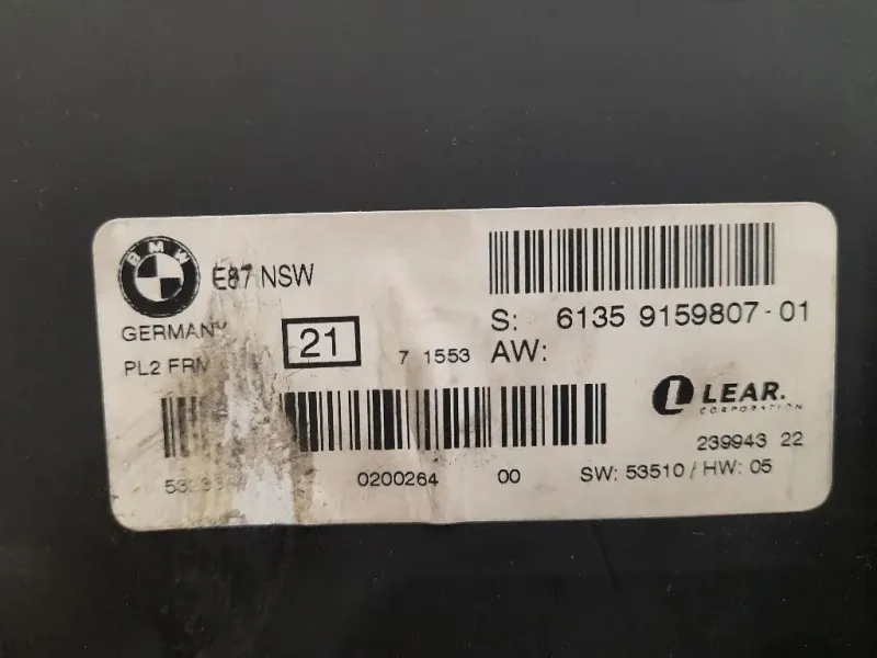 Centralina Comfort 61359159807 Bmw Serie 1 E82 Coupe 2005