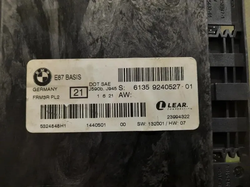 Centralina Comfort 61359240527 FRM3R PL2 Bmw Serie 1 E87 Berlina 2005