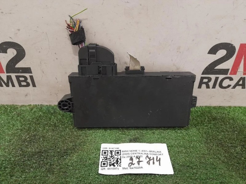 Centralina Comfort 9147196 Bmw Serie 1 E87 Berlina 2005