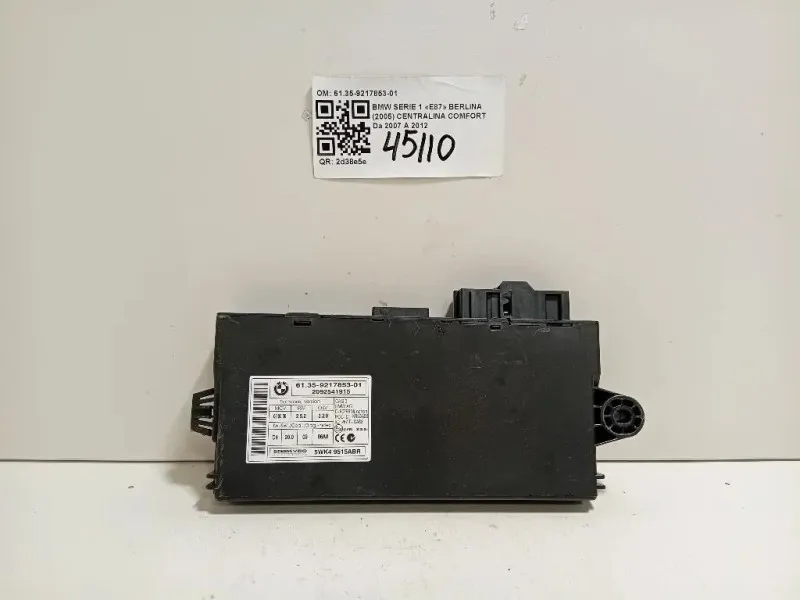 Centralina Comfort 6135-9217853-01 Bmw Serie 1 E87 Berlina 2005
